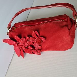 Ann Taylor Red Leather Purse